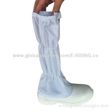 White PU Steel Toe Shoes, Anti-static, Strip Cloth